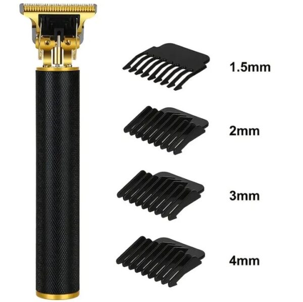 Maquina de pelar eléctrica, cortadora de cabello inalámbrica, para corte de cabello, cortadora profesional, recargable por USB - Imagen 4