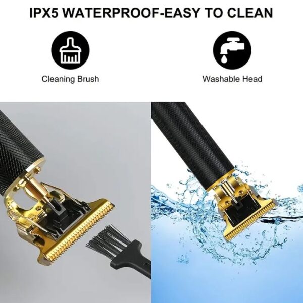 Maquina de pelar eléctrica, cortadora de cabello inalámbrica, para corte de cabello, cortadora profesional, recargable por USB - Imagen 6
